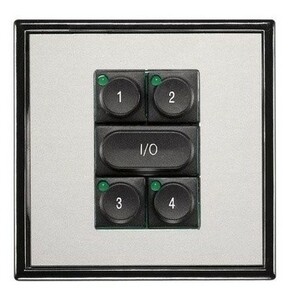 5-Pushbutton Panel with integrated bus-coupling unit