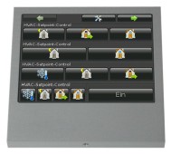KNX room controller with touch screen, Touch_IT C3-SAE, with display, brushed aluminium, Ref. 22310300