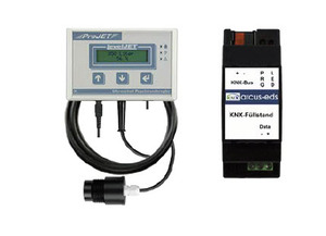 KNX ultrasonic - level and distance meter sensor, REG-S8-F-ST, DIN rail, Ref. 30807002