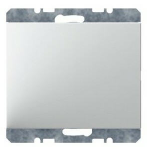 Blank plate with centre plate polar white, glossy without spreader claws