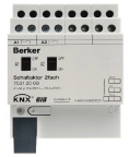 Switch actuator 2gang 16 A NO contact, manual, status, RMD light grey