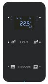 BERKER R.1 TOUCH SENSOR, 2-GANG, WITH THERMOSTAT GLASS