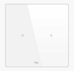 KNX SQUARE TOUCH PANEL - 2 AREAS -TEMPERATURE AND HUMIDITY SENSOR