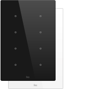 KNX VERTICAL TOUCH PANEL - 8 AREAS - TEMPERATURE AND HUMIDITY SENSOR