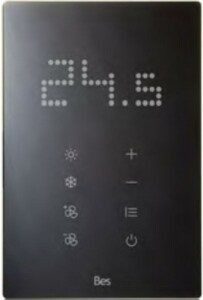 Vertical touch thermostat - Integrated LED indicator