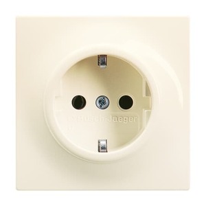 SCHUKO® socket outlet with screwless terminals.