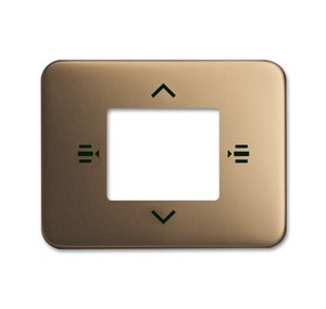 Cover plate for control element, 6 fold. Bronze. Busch-Installation bus KNX.