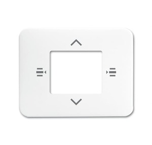 Cover plate for control element, 6 fold. Studio white gloss. Busch-Installation bus KNX.