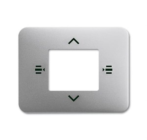 Cover plate for control element, 6 fold. Titanium. Busch-Installation bus KNX.