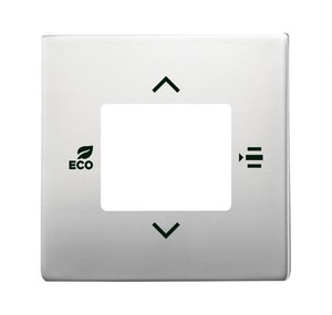 Cover plate for room temperature controller or room temperature controller with CO2/moisture pure stainless steel