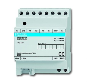 Weather station. Busch-Installation bus KNX. Physical sensors.   