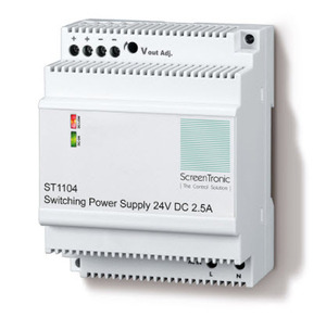 Power supply, 24VDC, 2.5A, 60W, DIN rail, Ref. ST1104
