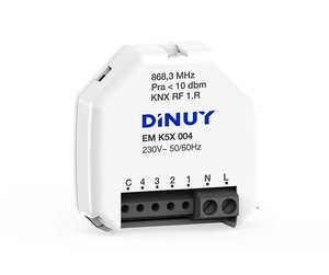 KNX RF universal interface, 4 inputs, analog / potential free, flush mount, Ref. EM K5X 004
