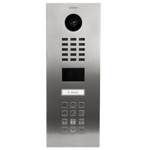 DoorBird IP Intercom Video Door Station, Stainless Steel (V4A) Salt-Water Resistant  , D2101KV Flush Mounted with KeypadW