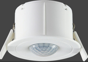 KNX detector movement / presence, 1 PIR sensor, with brightness sensor, constant light regulation, ceiling, 6m detection range, indoor, flush mount, Ref. 48083