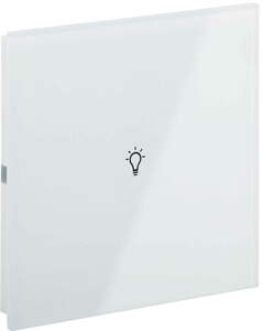 KNX push button 1 rocker, with status LED, with icon, serie ROSA, white, Ref. INT-RCS0-0200B1
