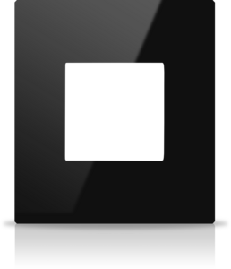 Simple frame, serie MONA, black, Ref. MN-B-FMI2