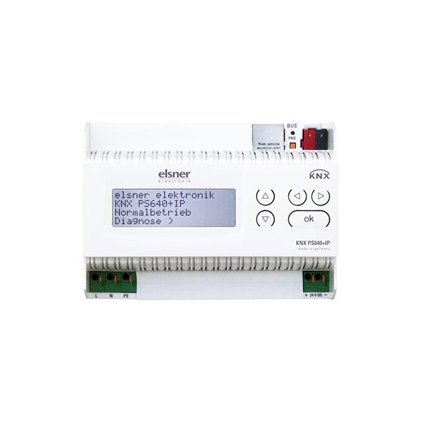 KNX PS640+IP WITH BUS FUNCTIONS AND ETHERNET INTERFACE