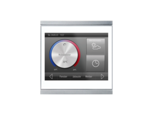 Corlo Touch, Touch Display for KNX. 3,5``. Integrierte Wi-Fi, white, with chrome-plated glossy edge