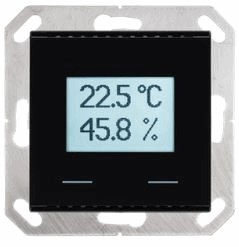 KNX TH-UP Touch black  Combined Indoor Sensor. TEMPERATURE AND AIR HUMIDITY