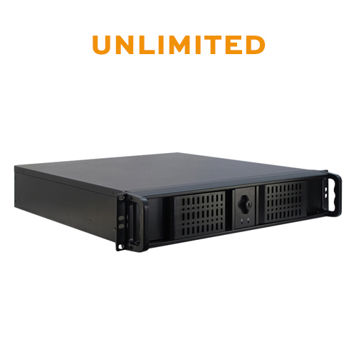 KNX visualization, EVOLUTION-BMS-04-U, server 19-inch rack, without process point limit, with BACnet / IP / KNXnet/IP / Modbus / OPC interface, with functions: alarms / alarms history / anual time switch / DALI / e-mail notification / logic module / logic programming script type / loging in data base / push notifications / scene module / smart metering / visualization / weekly time switch, Ref. 63102-32-04-U