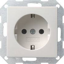  System E22 SCHUKO socket outlet 16 A 250 V~, pure white