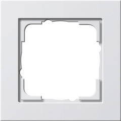 Simple frame, serie E 2, pure white bright, Ref. 0211 29