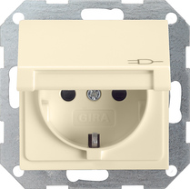 SCHUKO Socket Outlet 16 A 250 V~ with hinged cover, child protection and symbol