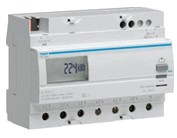 Direct connection, Three-phase Active energy counter 3 x 230/400V  V AC Class  B (1%) up to 100A with reactive energy measurement 230/400V +/- 15%