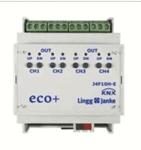 KNX shutter AC shutter actuator, J4F10H-E, 4 channel shutter, 10A, serie ECO+, Ref. 79437
