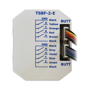 KNX universal interface, TS8F-2-E, 8 inputs, potential free, for switch wall box, serie ECO+, Ref. 79882