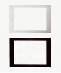 Frame for KNX touch panel, 10 - 10.9" inch, white, Ref. 88011