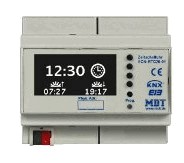 KNX clock, astronomic / master - sends date and time / weekly time scheduler, DIN rail, Ref. SCN-RTC20.01
