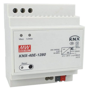 KNX power supply, 1280mA, with additional output, Ref. KNX-40E-1280