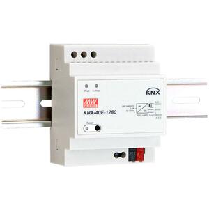 KNX power supply, 1280mA, with additional output and with diagnosis, Ref. KNX-40E-1280D