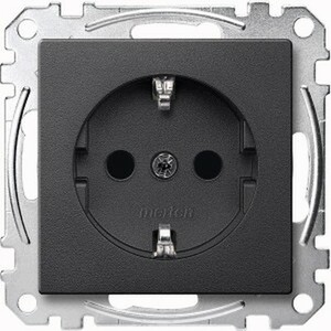 SCHUKO socket outlet, increased contact protection, plug-in terminals, System M