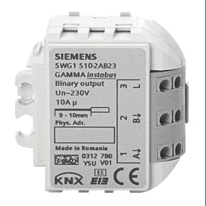 KNX actuator, 2 outputs , 10A, flush mount, Ref. 5WG1 510-2AB23