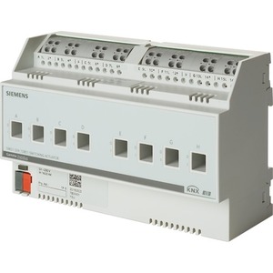 KNX switching actuator, 8 binary outputs , 230VAC, 16A / 20A C-load, Ref. 5WG1534-1DB51