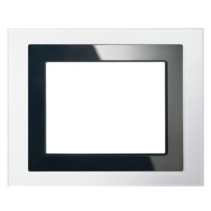 S 588/15 - Design frame for touch panel UP 588/..3, glass white
