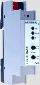 KNXnet/IP router programming interface, KNX IP BAOS 773, > 5 tunnel connections, DIN rail, Ref. 5262